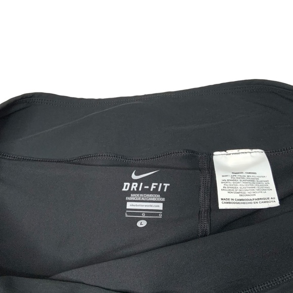 NIKE Dri-Fit Short Black Ruffle Hem Skort US Sz L - Picture 4 of 9